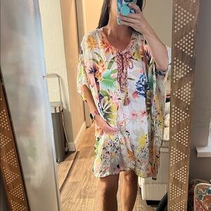 Tropical Floral Women's Swim Cover-Up